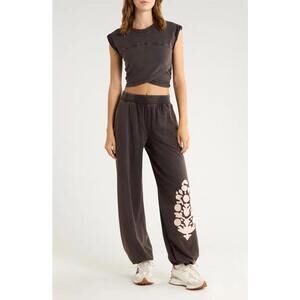 FP Movement Hot Shot Logo Crossover Pants Only in Dark Shadow Size XL